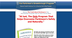 Desktop Screenshot of parkinsons-disease-cure.com