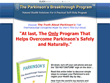 Tablet Screenshot of parkinsons-disease-cure.com